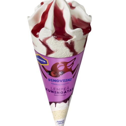 24xPingviini Kuningatar Laktoositon jäätelötuutti 67g/110ml