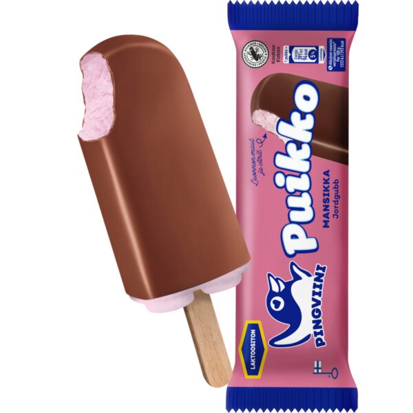 image011 36xPingviini Puikko Mansikka laktoositon kermajäätelöpuikko 32g/57ml