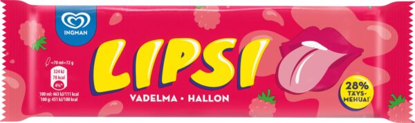 image045 Lipsi Vadelma Jäätelö 70ml/72g