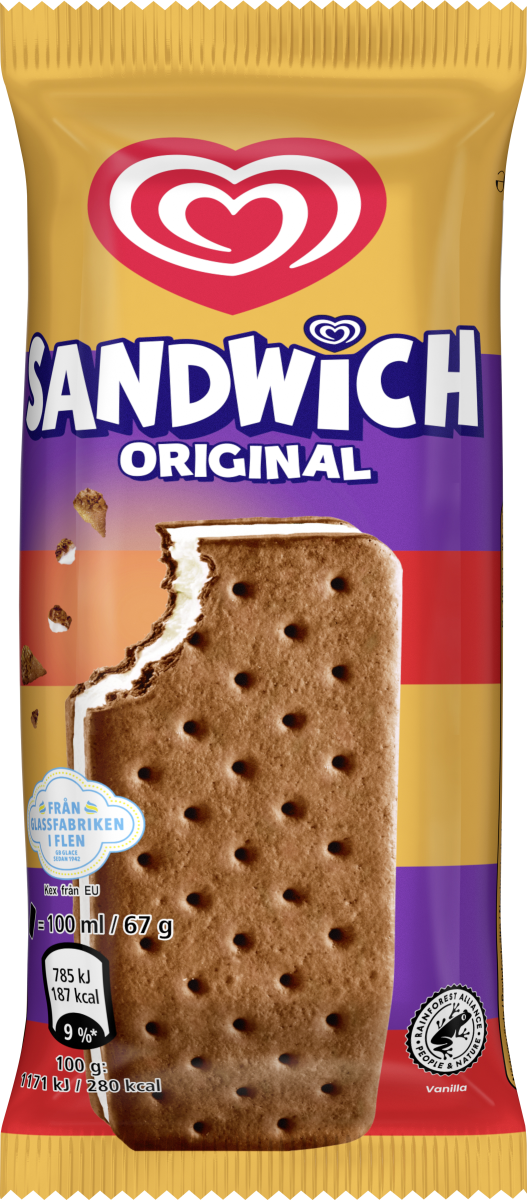 Sandwich Original keksijäätelö 100ml /67g